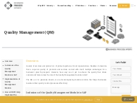 SAP Quality Management (QM) - SAP QM Solutions by SAP partner