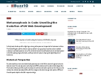 Metamorphosis in Code: Unveiling the Evolution of UK Web Development -