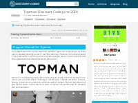 Topman Voucher Codes For Nov 2022 : By Discount Codes