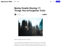 Bexley Double Glazing: 11 Things You've Forgotten To Do