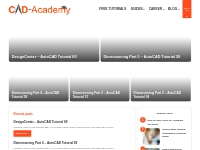 CAD-Academy.com | Learning CAD softwares and Drafting Online