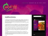 Cardiff Curry Directory - Cardiff Curry Restaurants, curry types, hotn