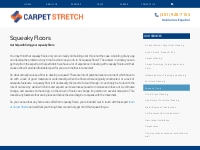 Squeaky Floors - Carpet Stretch
