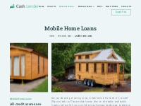Mobile Home Mortgage | Personal Loan for Mobile Home