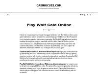 Play Wolf Gold Online   casinocues.com