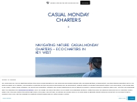 Navigating Nature: Casual Monday Charters   Eco Charters in Key West  
