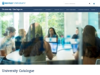 University Catalogue | Bentley University