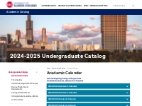 Academic Calendar   University of Illinois Chicago