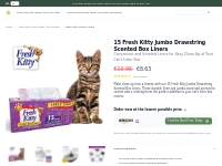 15 Fresh Kitty Jumbo Scented Liners for Cats