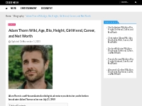 Adam Thorn Wiki, Age, Bio, Height, Girlfriend, Career, and Salary