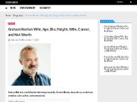 Graham Norton Wiki, Age, Bio, Height, Wife, Career, and Net Worth