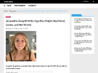 Jacqueline Zangrilli Wiki, Age, Bio, Height, Boyfriend, and Salary