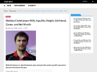 Mathias Christiansen Wiki, Age, Bio, Height, Girlfriend, Net Worth