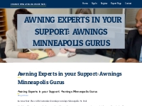 Awning Experts in your Support: Awnings Minneapolis Gurus