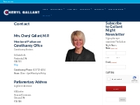 Contact - Cheryl Gallant M.P. for Renfrew-Nipissing-Pembroke