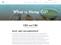 What is Hemp Oil - CILI By Design - Aquaceutical CBD   CBG Products