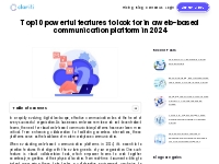 10 powerful features for web-based communication software in 2024