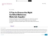 5 Tips to Choose the Right Certified Reference Materials Supplier   Cl
