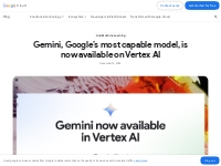Gemini support on Vertex AI | Google Cloud Blog