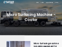 Micro Surfacing Machine India