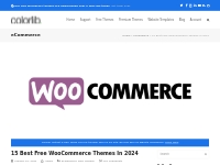 15 Best Free WooCommerce Themes 2024 - Colorlib