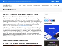 14 Best Futuristic WordPress Themes 2023 - Colorlib