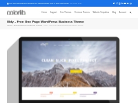 Illdy - Free One Page WordPress Business Theme - Colorlib