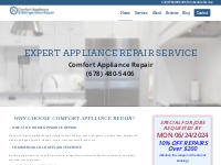 Appliance Repairs GA   TN | Comfort Appliance Repair