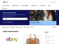  	Announcements - Page 17 - The eBay Community