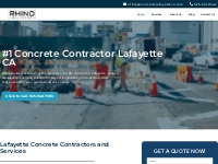 Concrete Contractor Lafayette CA - Rhino Concrete Lafayette