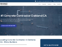 Concrete Contractor Oakland CA - Rhino Concrete Oakland