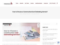 How to Choose a Construction Cost Estimating Service?