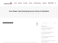 Case Studies: Steel Estimating Success Stories for Big Works