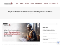 Why Do Contractors Need Construction Estimating ​Services?