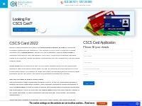 CSCS Card Booking, 2022 CSCS Card Renewal, Apply Green Labourer Card