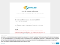 Contabo coupon codes 2022 | Contabo coupon codes, vouchers, discount c