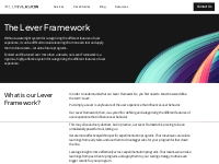 The Lever Framework | Conversion