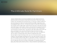 The 2-Minute Rule for furniture