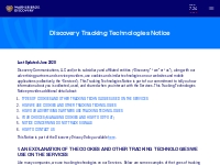 Discovery Tracking Technologies Notice | Warner Bros. Discovery