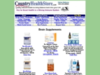 Brain Supplements at the Country Health Store