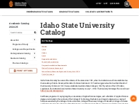 Idaho State University Catalog | Idaho State University Academic Catal