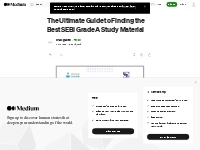 The Ultimate Guide to Finding the Best SEBI Grade A Study Material | b