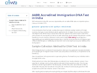 AABB Accredited Immigration DNA Test In India | Crivva