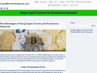 Using Crypto Currency for Ecommerce Payments - CryptoMerchantPayments.