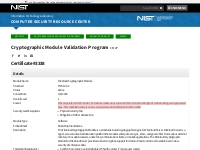 Cryptographic Module Validation Program | CSRC