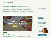 Bootstrap Template Builder Overview