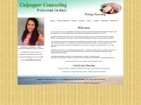 Culpepper Counseling LMFT, Licensed Marriage and Family Therapist.