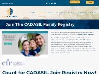 Join the CADASIL Family Registry   cureCADASIL