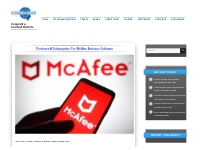 McAfee Antivirus Software ! McAfee subscription using the product