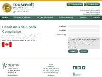 Canadian Anti-Spam Compliance   Roosevelt Paper | Distributor - Conver